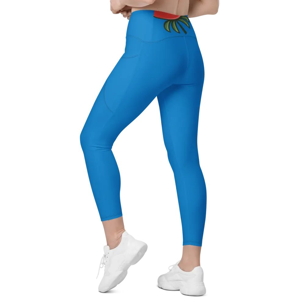 Sunset Bliss Crossover Leggings with Pockets product image (12)