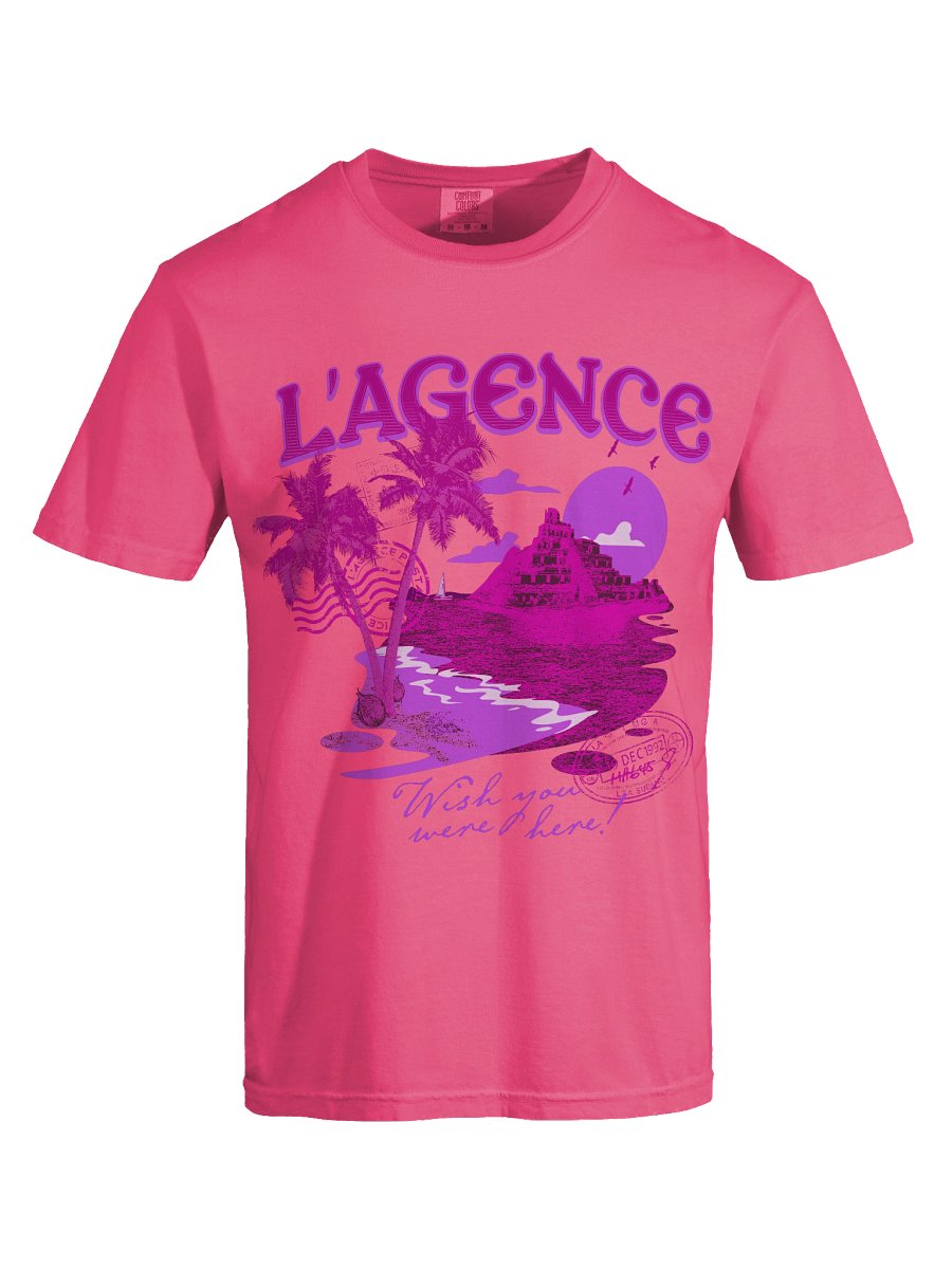 Wish You Were Here! Heavy T-Shirt - Pink product image (5)