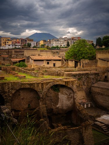 Modern Naples sits directly above the remains of Herculaneum, a city still mostly undiscovered (~75% undiscovered). Walking t...