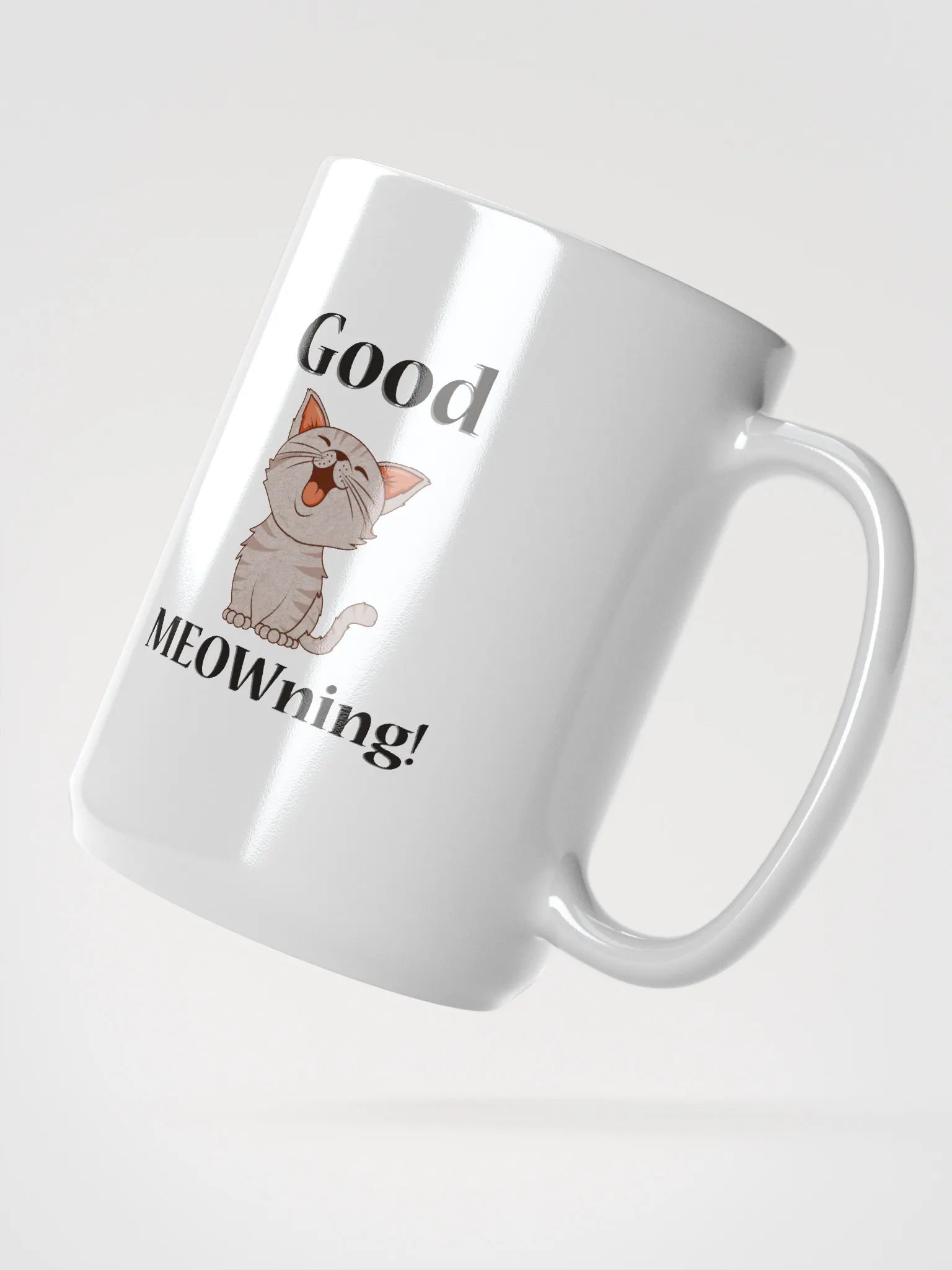 Good ME0Wning! White Glossy Mug product image (2)