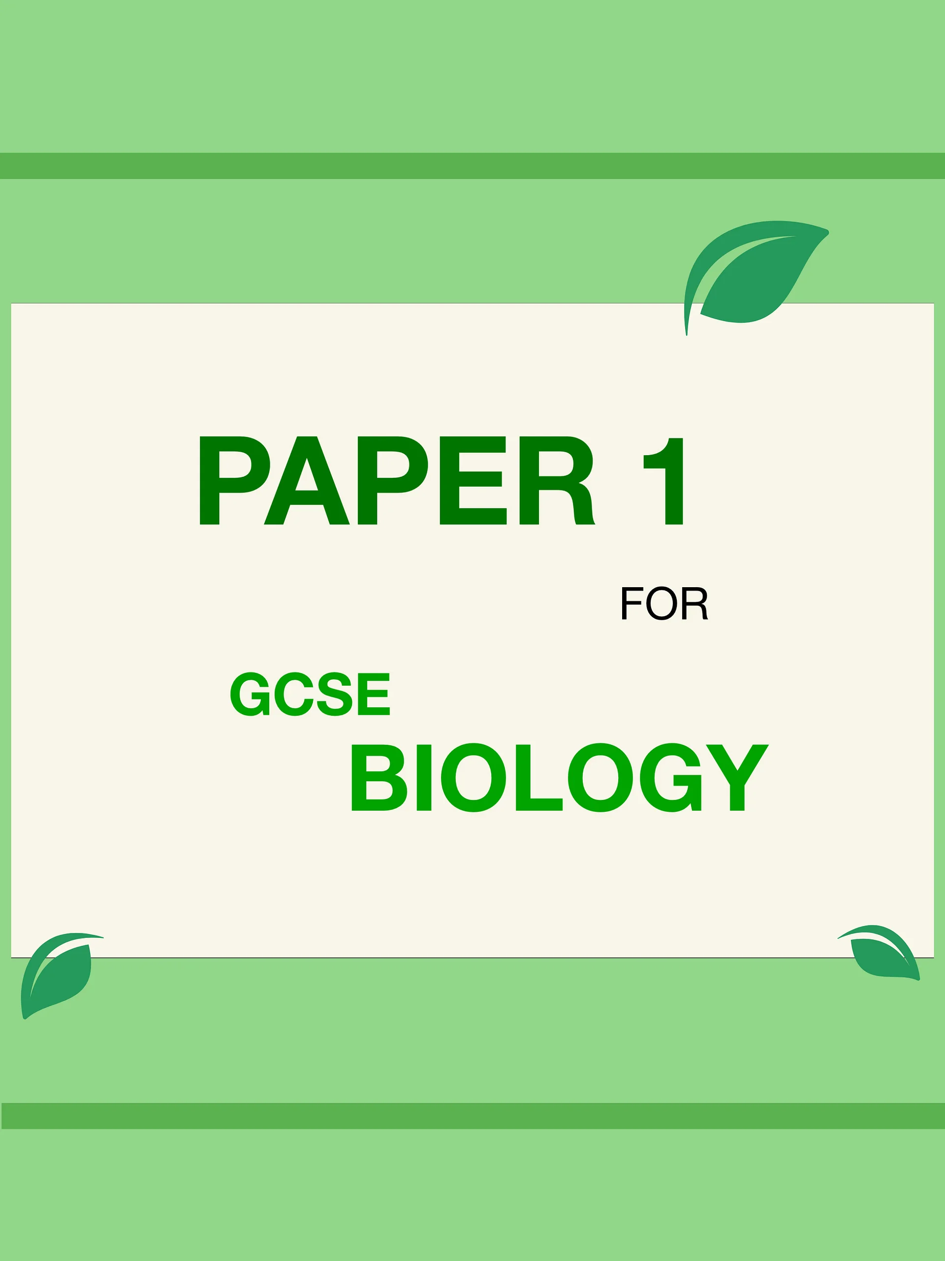 AQA GCSE Biology Paper 1 Revision Notes (35 Pages) | Revision Made Easy product image (3)