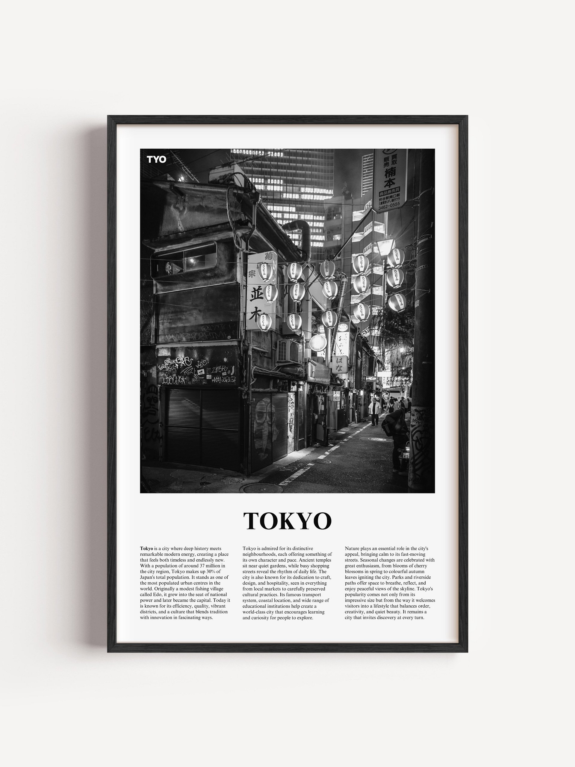 Tokyo 03 Newspaper Poster | Framed product image (1)