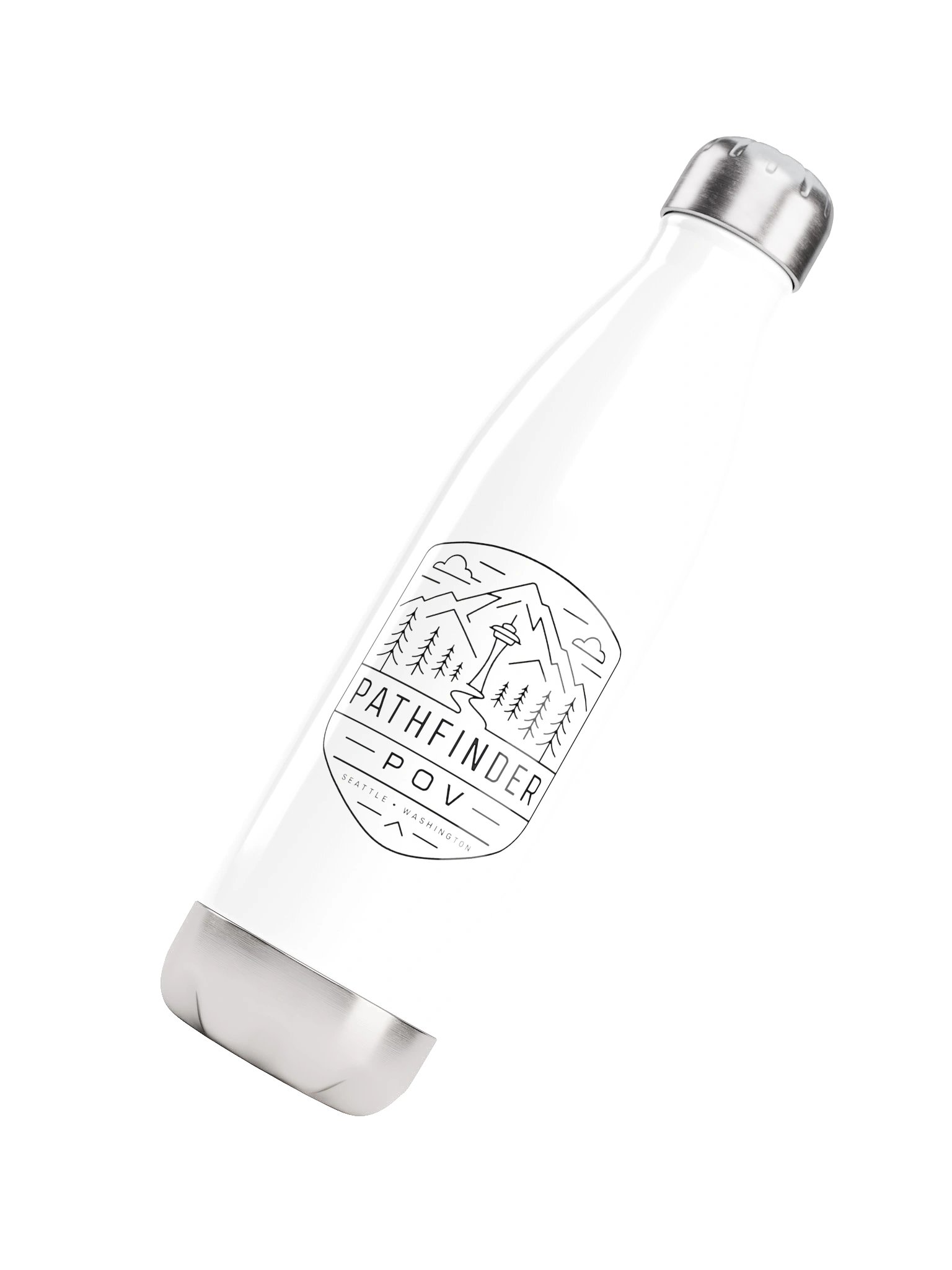 Path Lines Stainless Water Bottle product image (4)