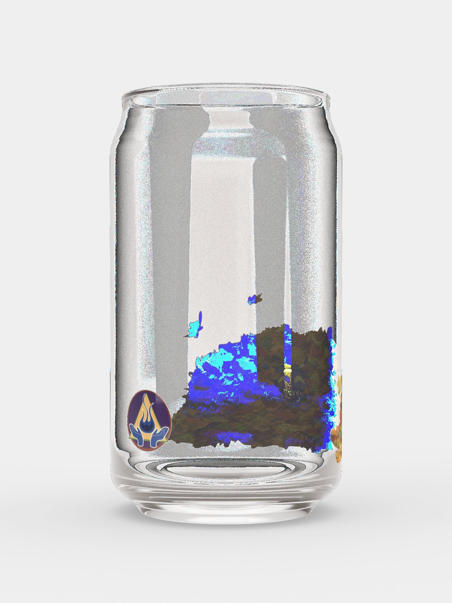 Lil Cherny in the Leaves Can-Shaped Glass product image (2)
