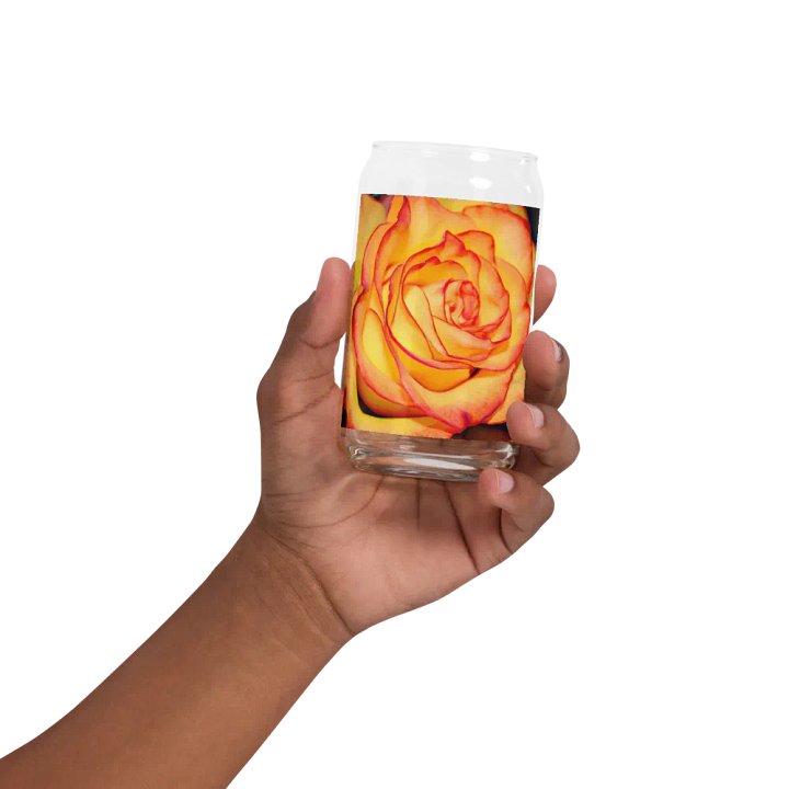 Bright Orange Rose Can Shaped Glass product image (32)