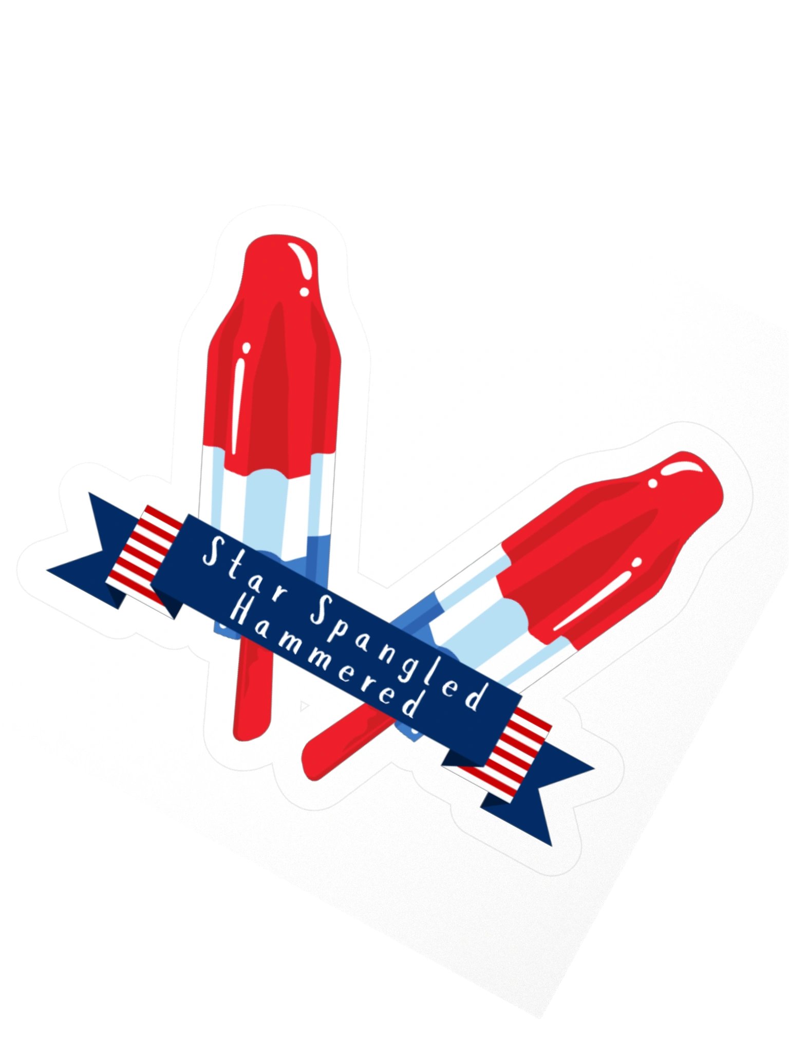 Star Spangled Hammered Firework Sticker product image (4)