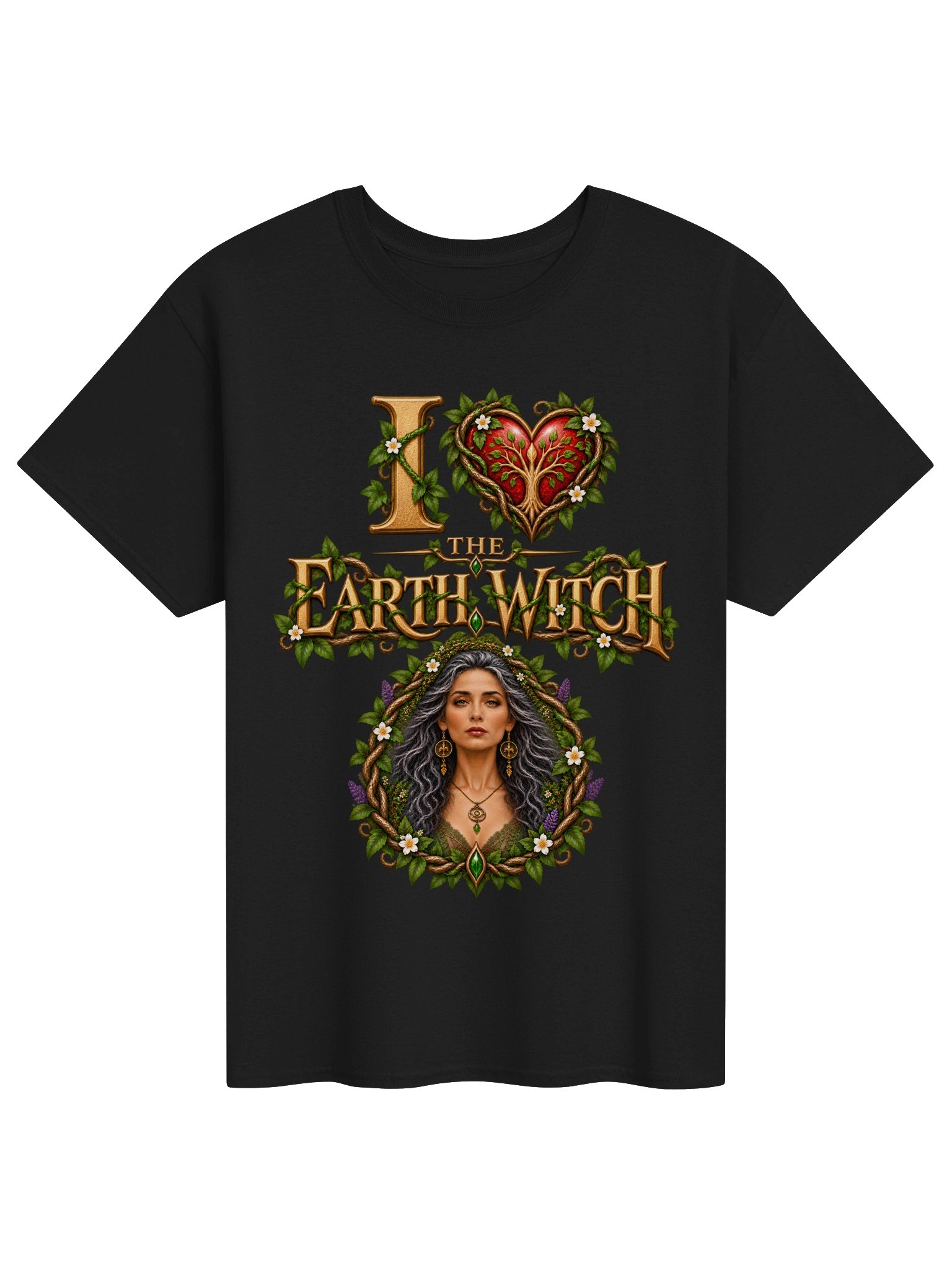 I Love The Earth Witch - Unisex Gildan Heavyweight 100% Cotton T-Shirt product image (1)