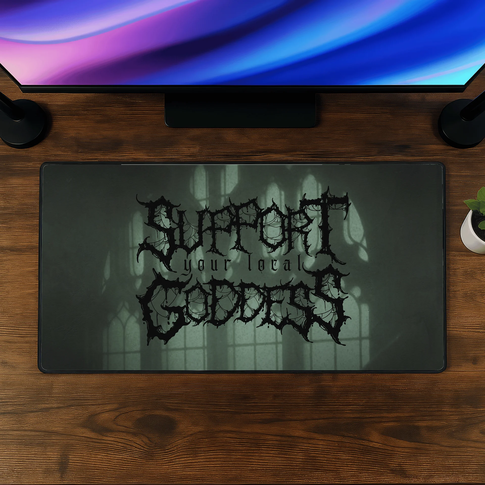 Support You Local Goddess Desk Mat product image (2)