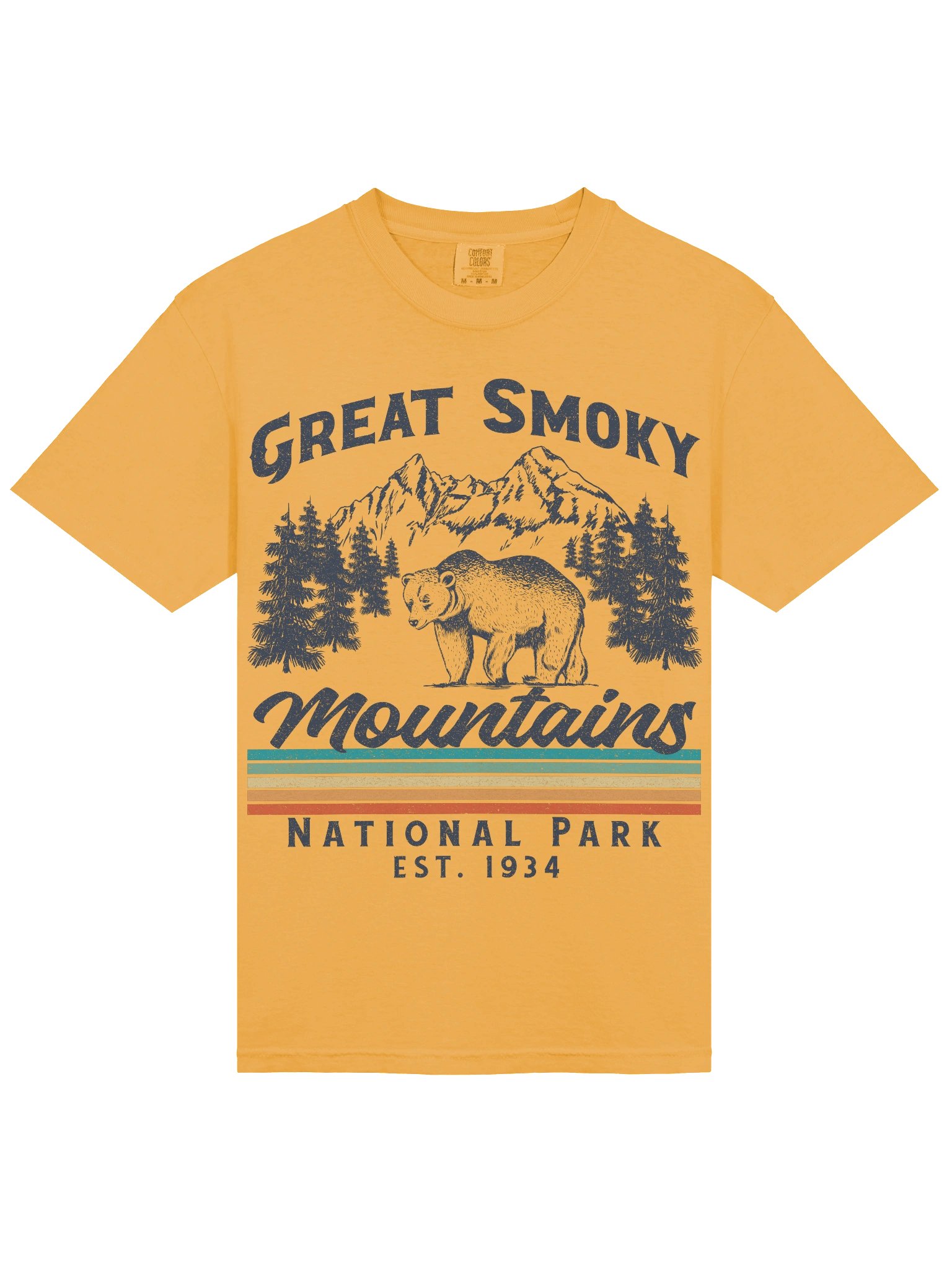 Great Smoky Mountains National Park Shirt – Vintage Bear Mountain Retro Outdoor Tee product image (7)