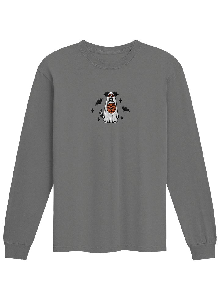 Halloween Border Collie(Tricolor) Embroidered Long-sleeved T-Shirt product image (9)