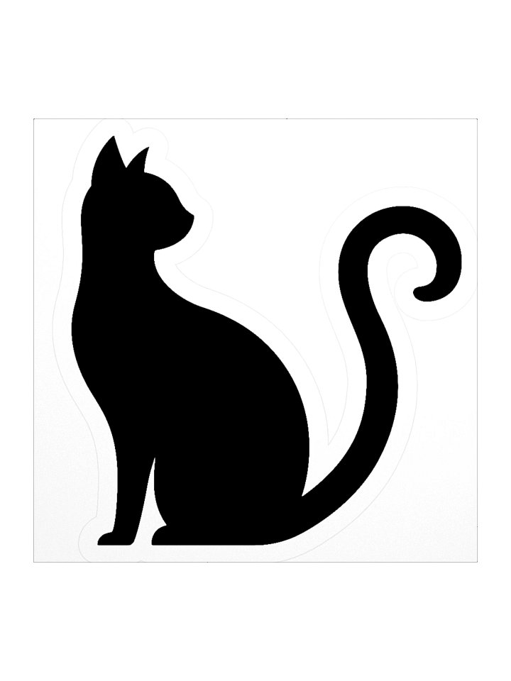 Black Cat 1 Kiss Cut Stickers product image (2)