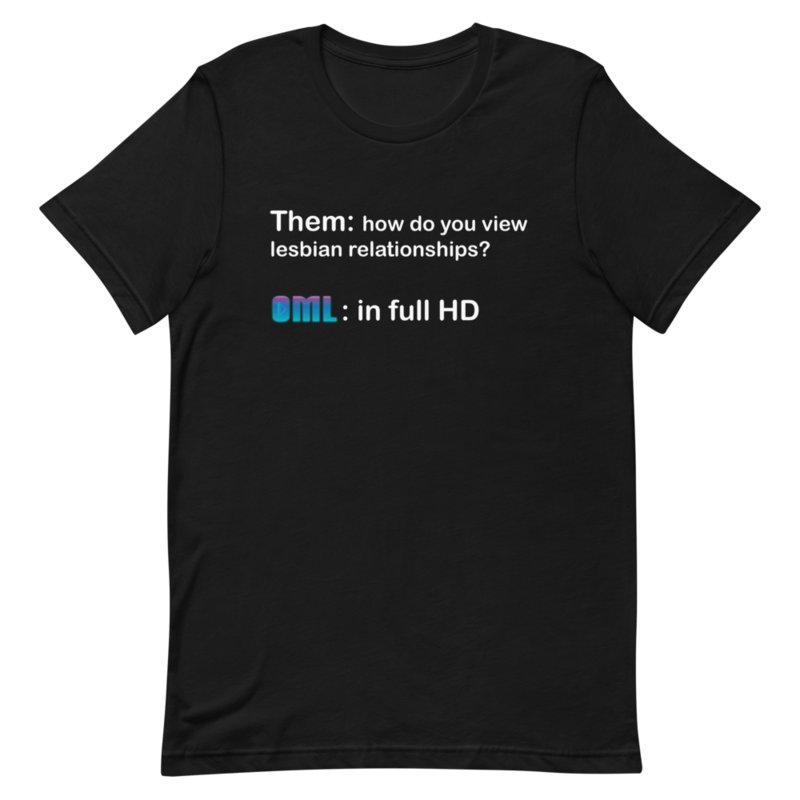 In Full HD T-Shirt - Black product image (1)