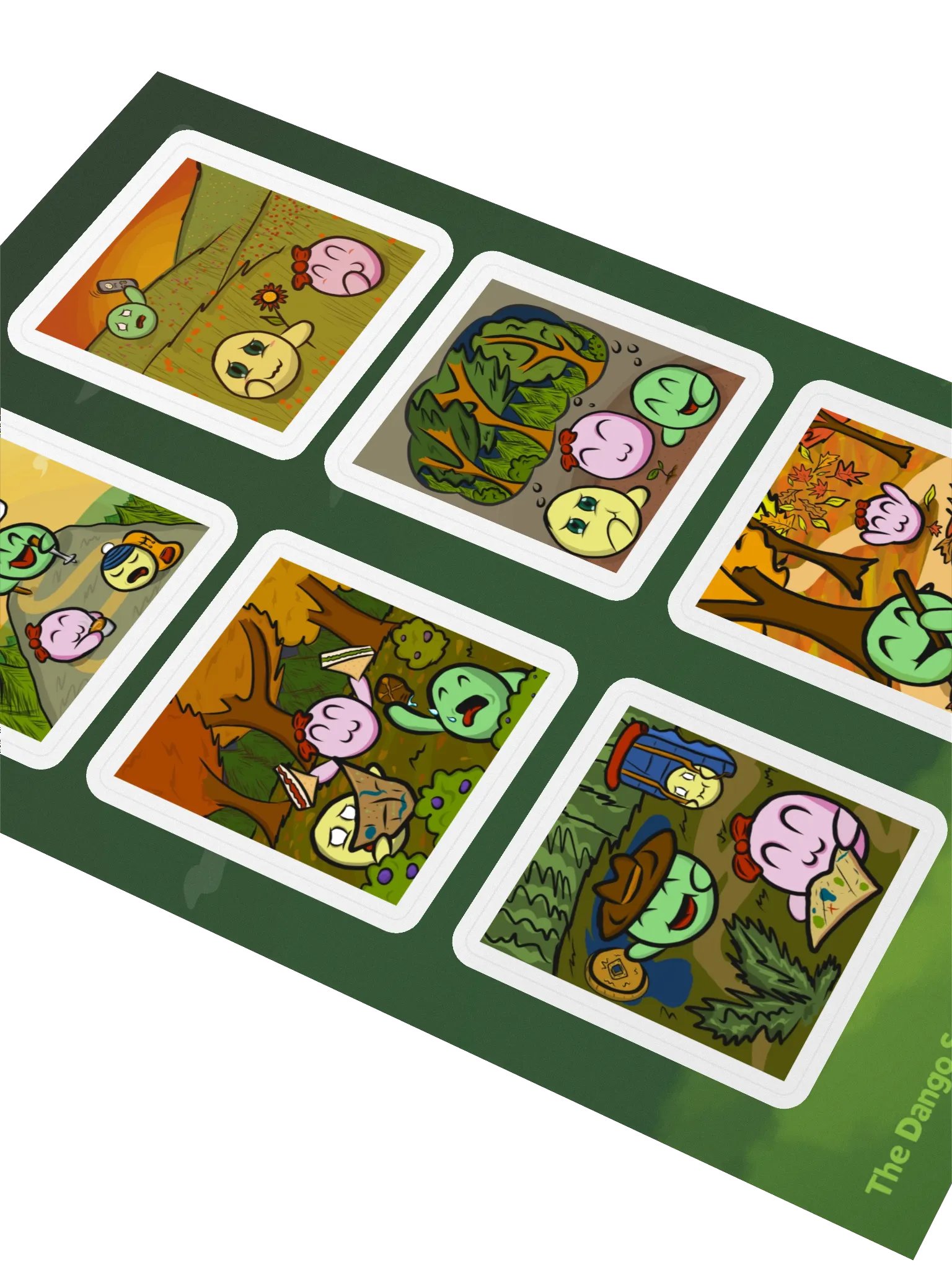 Dango Drawtober Outdoor set - Kiss Cut Sticker Sheet product image (3)