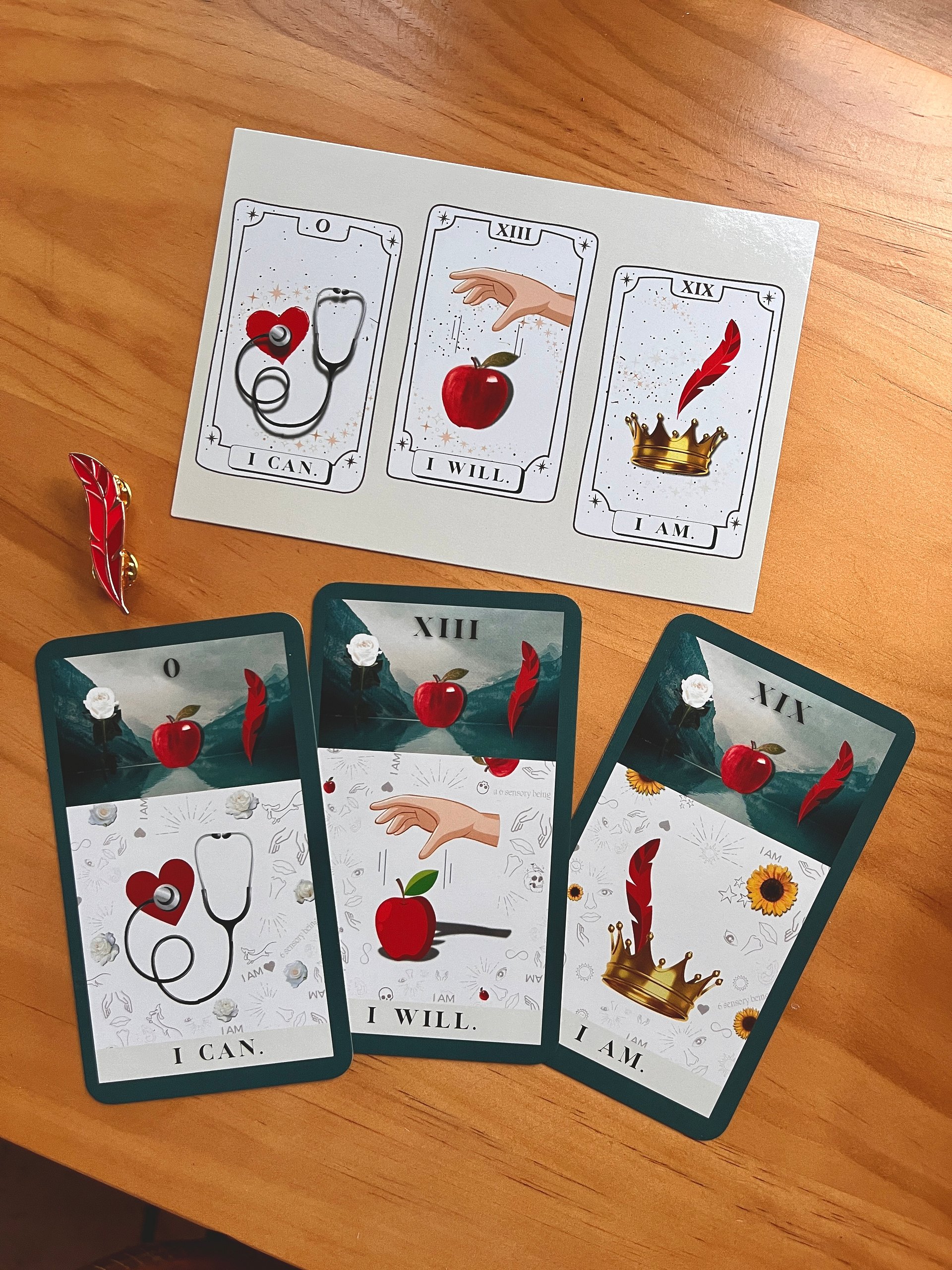 Red Feather Pin & Flash Cards product image (8)