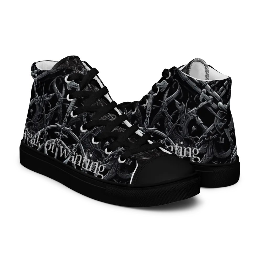 Weak Of Wanting Gothic / Metal Logo High Tops product image (8)