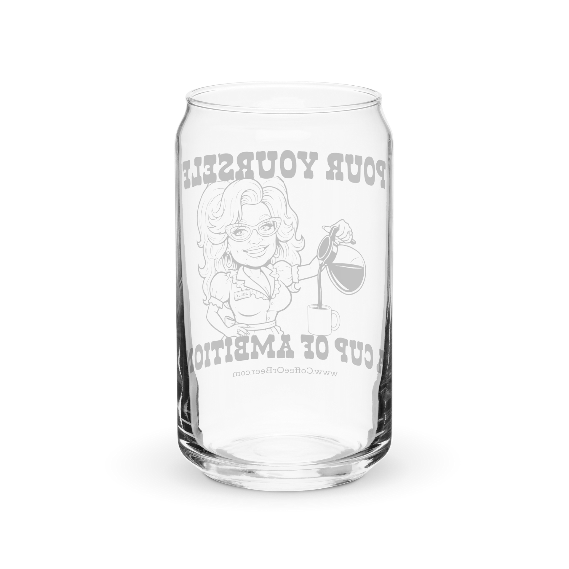 Cup of Ambition Can-Shaped Pint Glass product image (2)