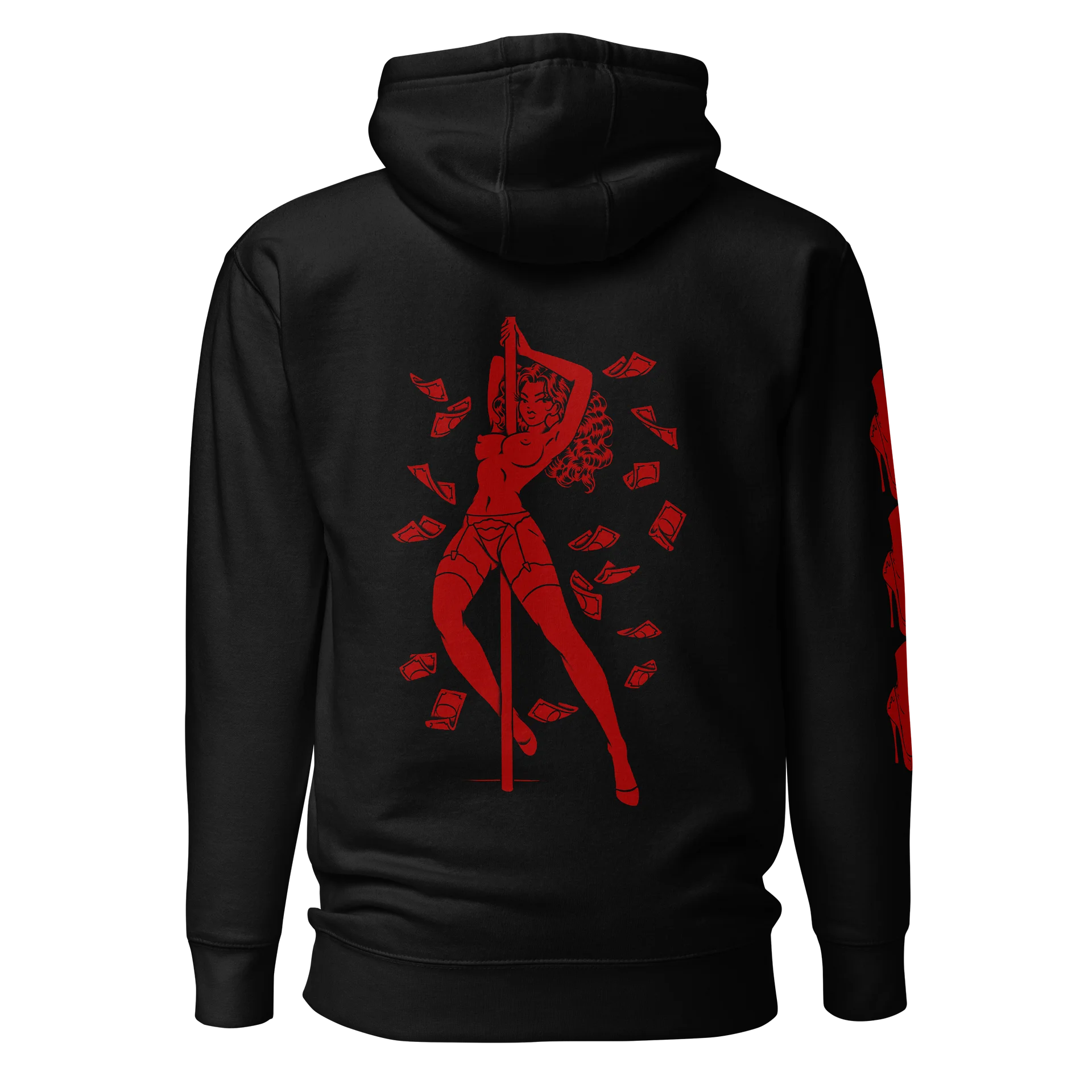 Ivory hoodie - blood red product image (1)