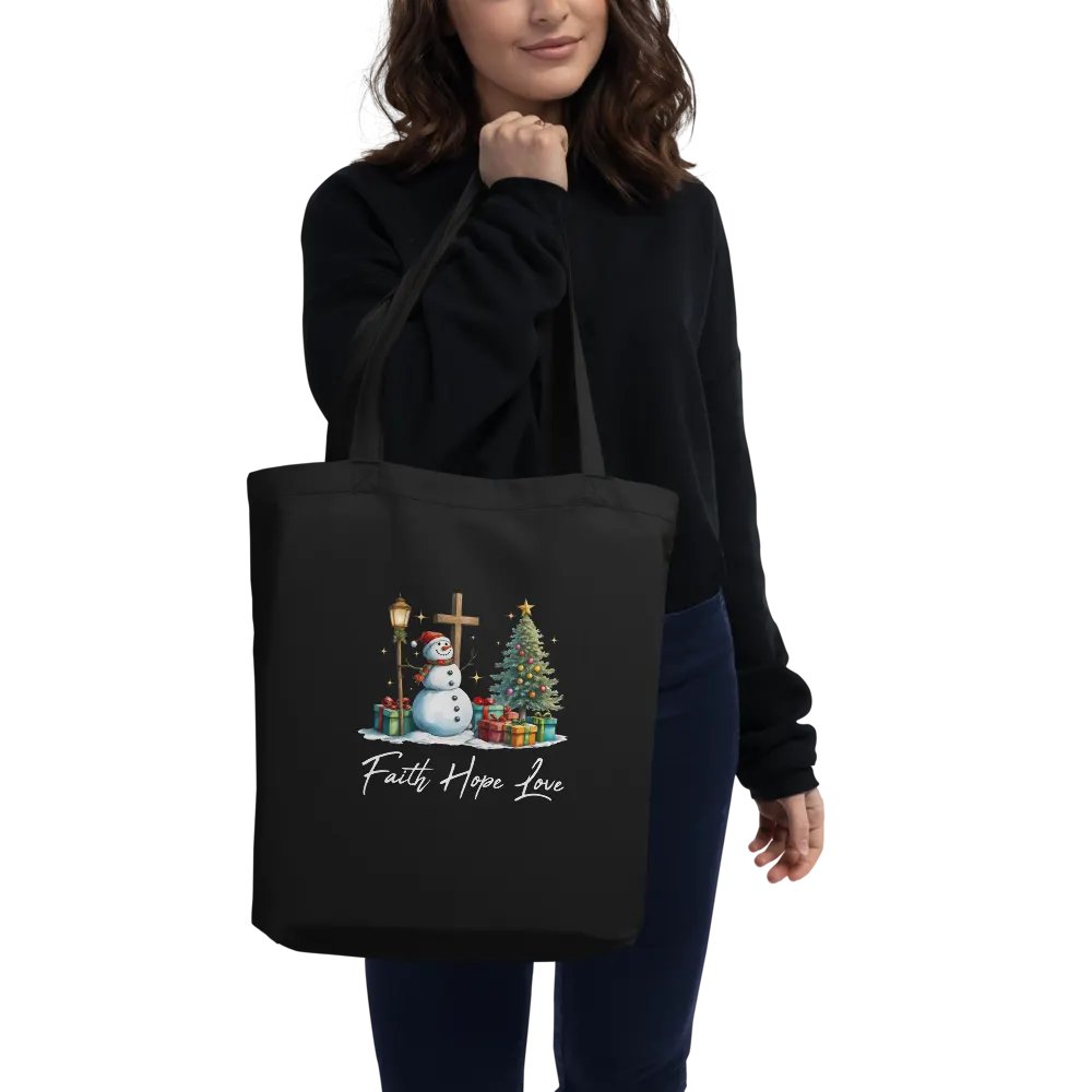 Faith Hope and Love Christmas Tote Bag product image (1)