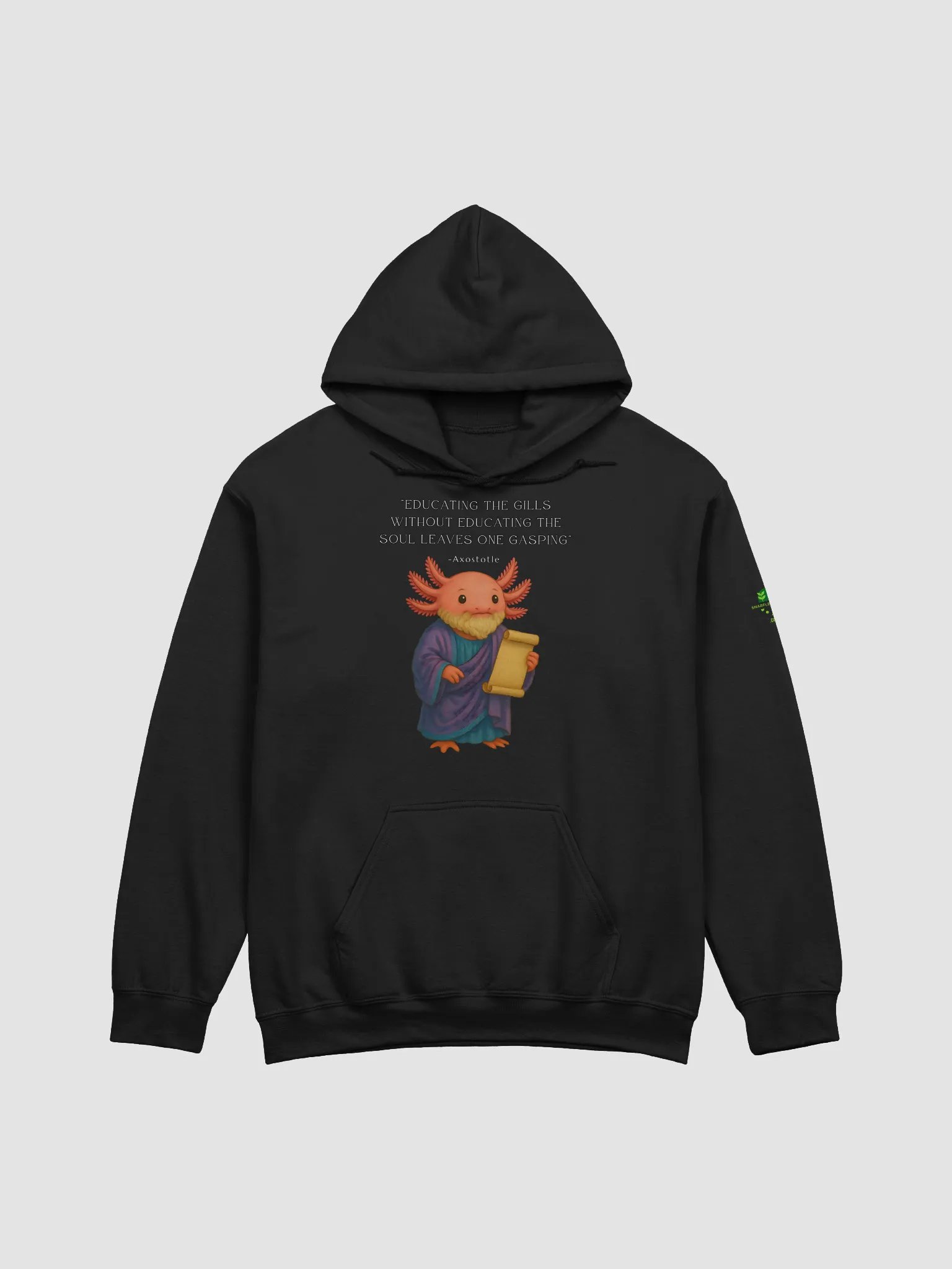 Axostotle - Educating the Gills Axolotl Aristotle Philosophy Hoodie product image (5)