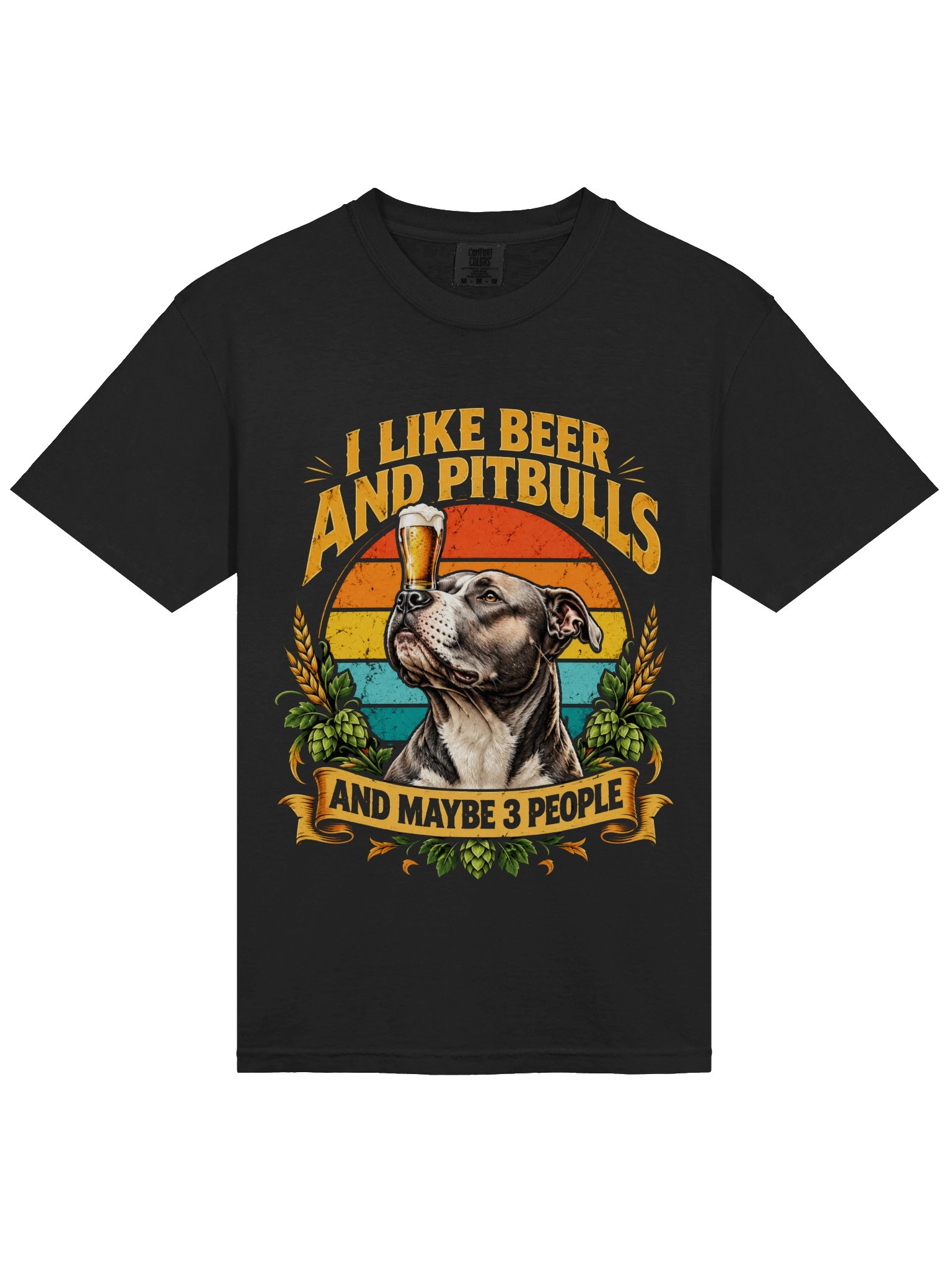 I Like Beer and Pitbulls Funny Dog Lover Vintage Graphic product image (5)