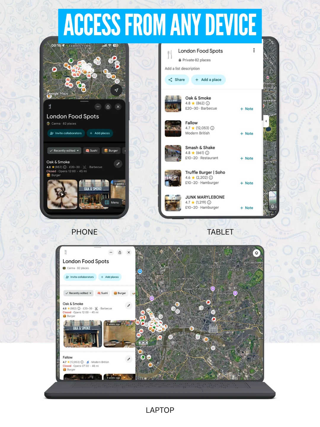 London Food Spots: 80+ Best Locations (Instant Google Maps Digital List) product image (3)