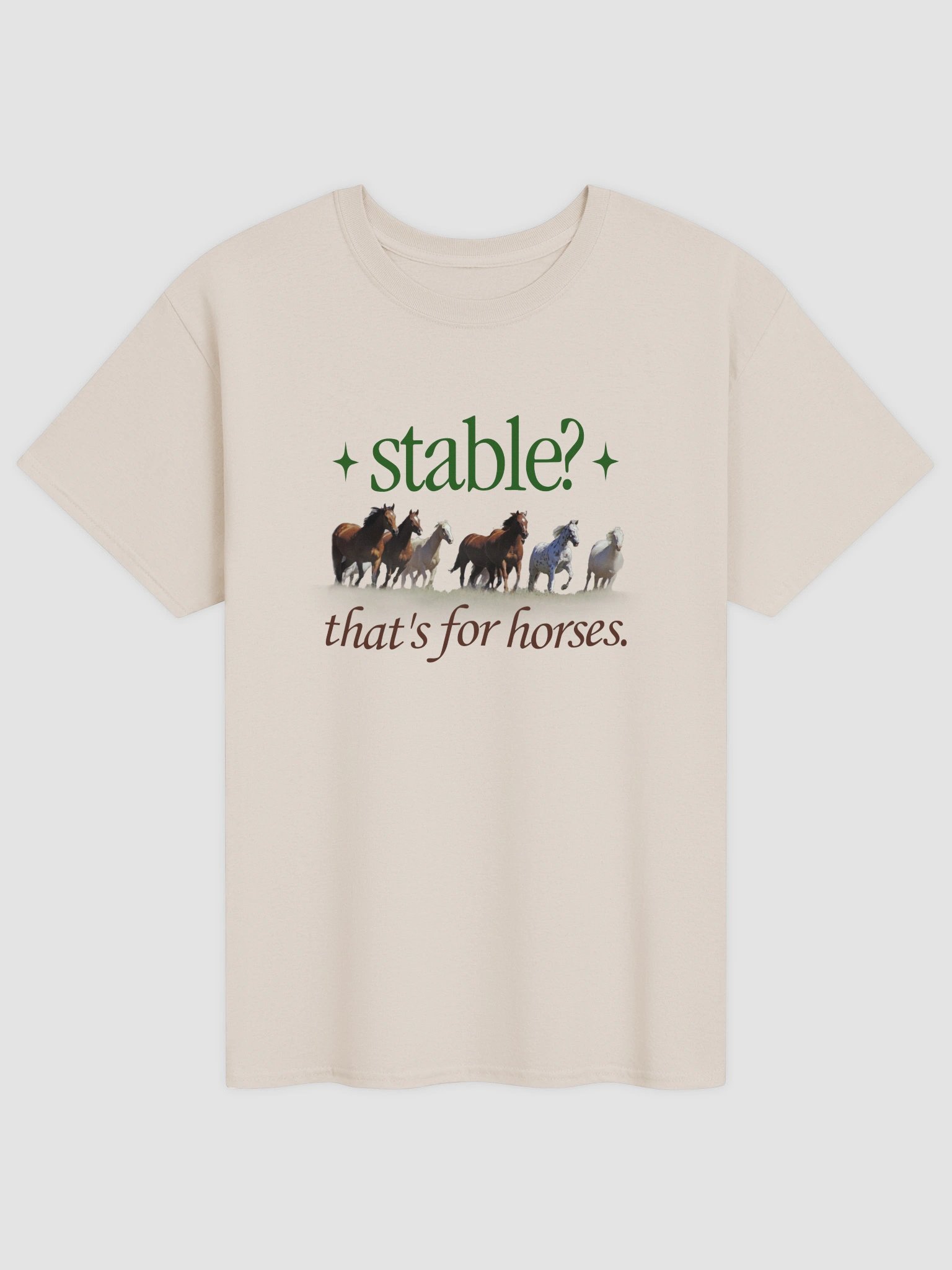 Stable? That's for horses T-shirt product image (5)