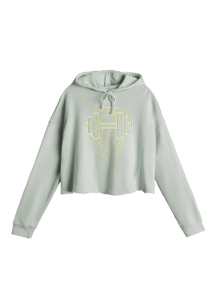 WorkOut: Dumbbell Illustration Cropped Hoodie product image (1)
