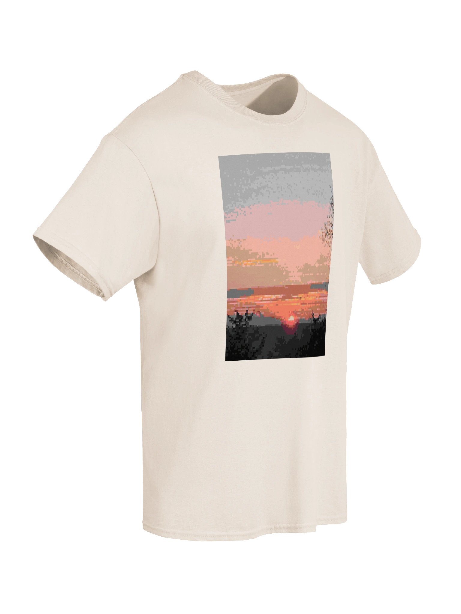 pixel sunset graphic tee product image (106)