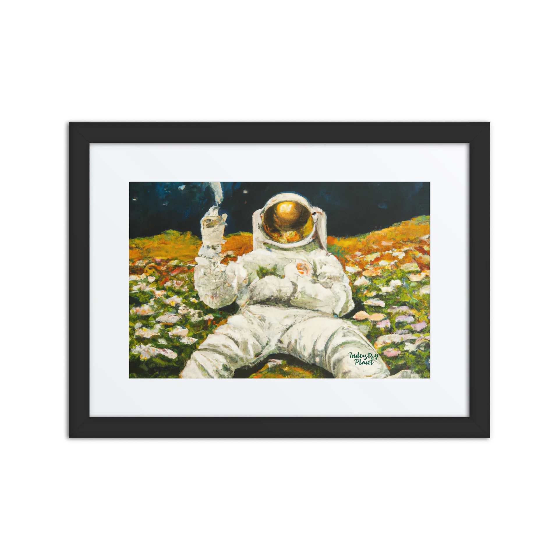 ASTRO STONER Astronaut — Retro Space Fine Art Wall Print product image (1)
