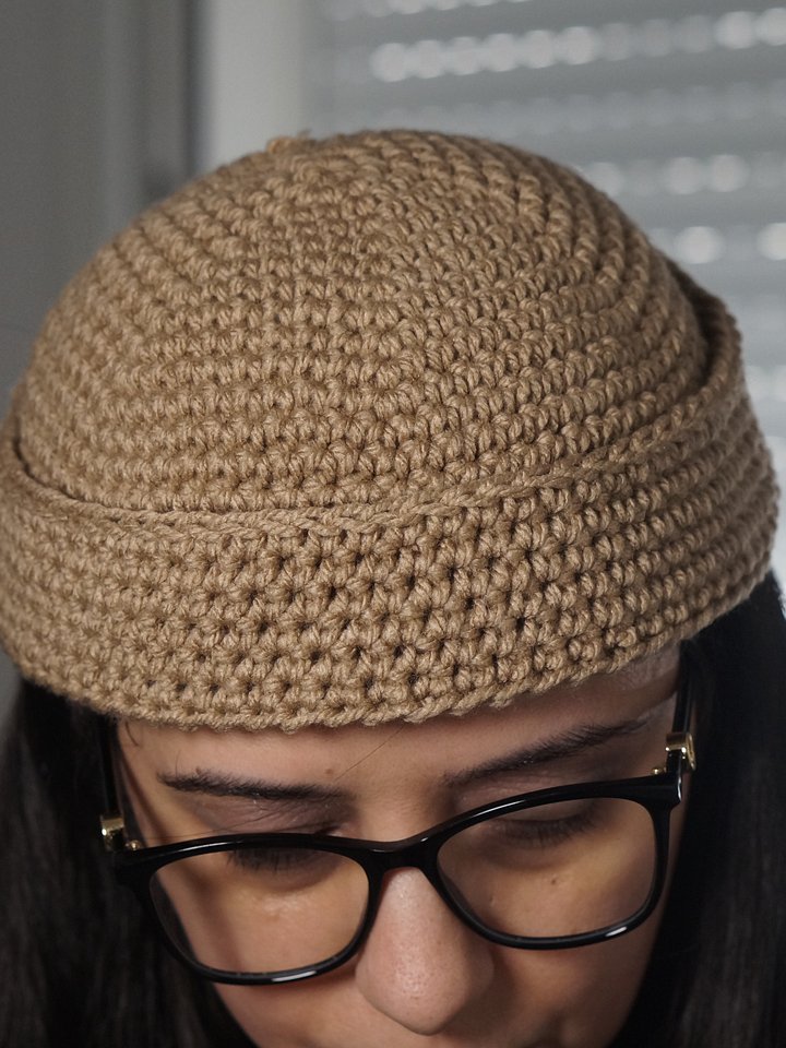 Single crochet fisherman beanie crochet pattern product image (1)