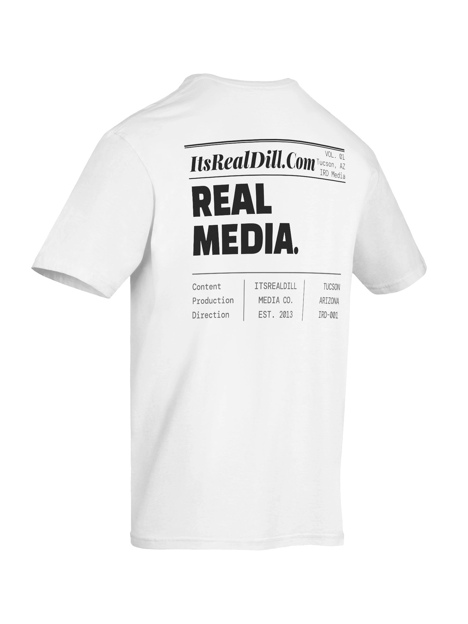 IRD White Newspaper Masthead Tee product image (12)