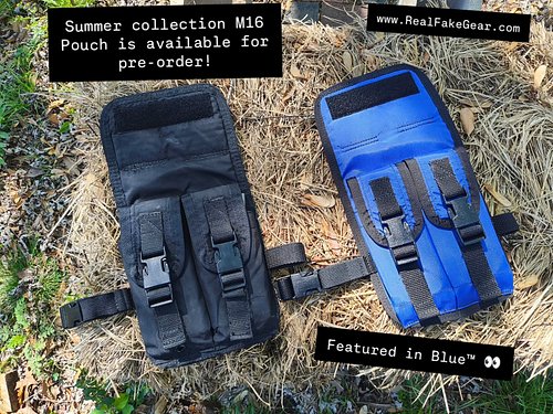 To kick off the Summer collection preview, we have an M16 pouch in Blue™, they are available for pre-order on the site, the p...