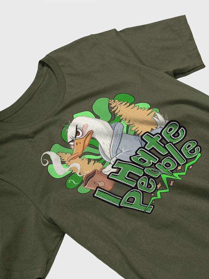 I Hate People Goose Grumpy Coffee Lover T-Shirt product image (2)