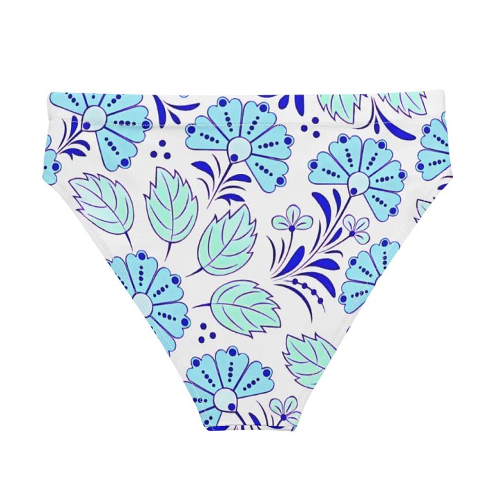 Floral Fantasy Recycled High Waisted Bikini Bottom product image (2)