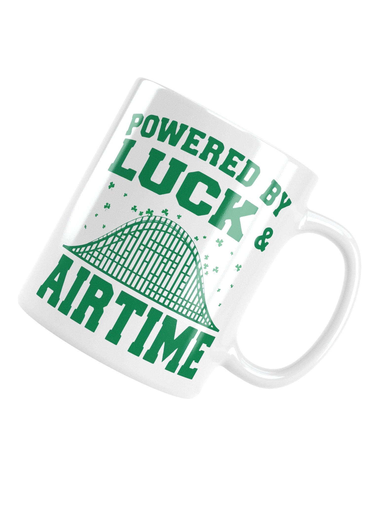 Powered by Luck & Airtime St. Patrick’s Day Roller Coaster Mug product image (13)