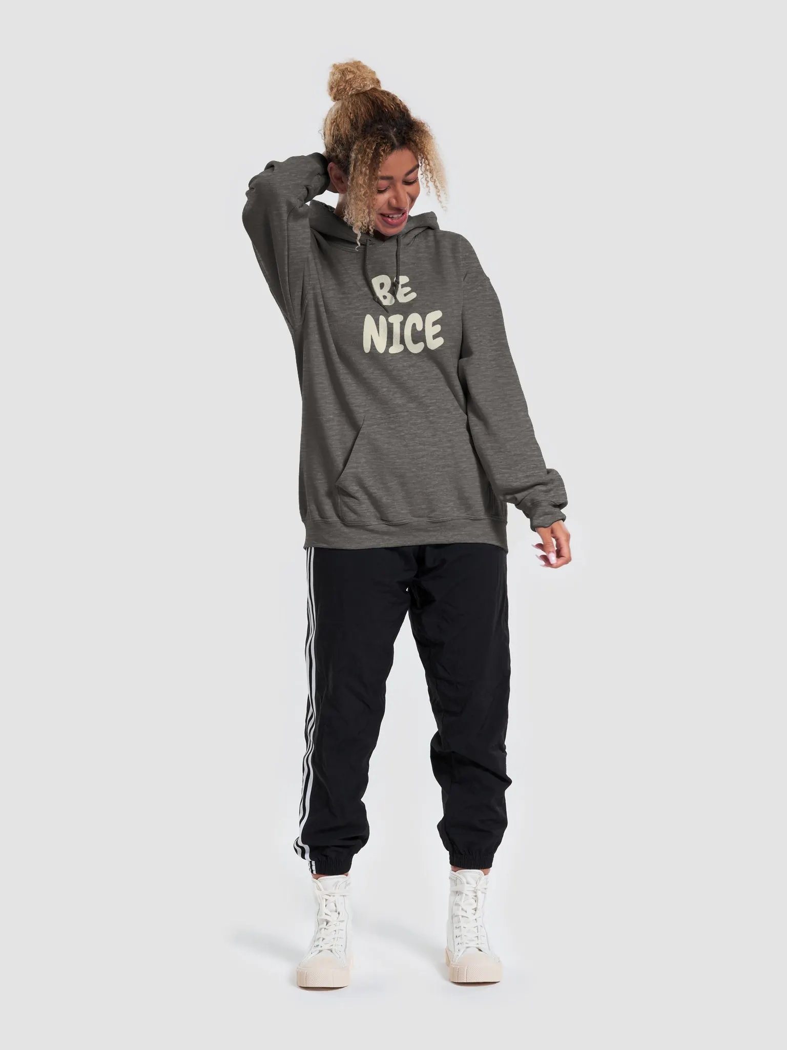 Light Letters Be Nice Hoodie product image (44)