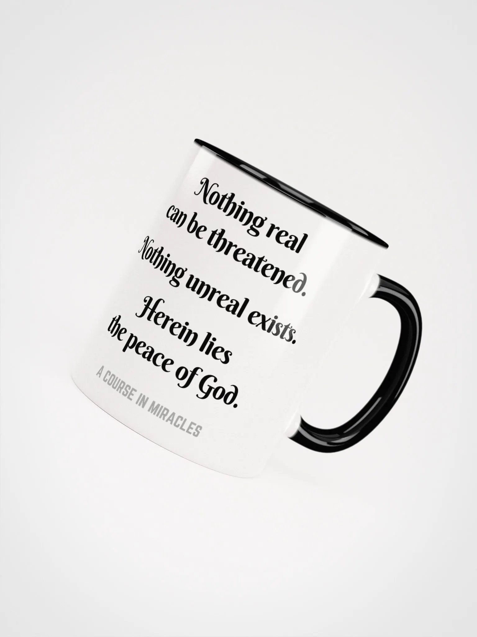 Nothing real can be threatened - ACIM Inspirational Mug product image (53)
