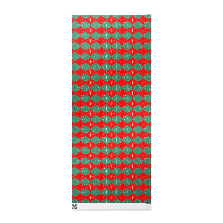 Ogee Gift Wrap Roll - Red and Green Piccolo - 30 x 72 product image (2)
