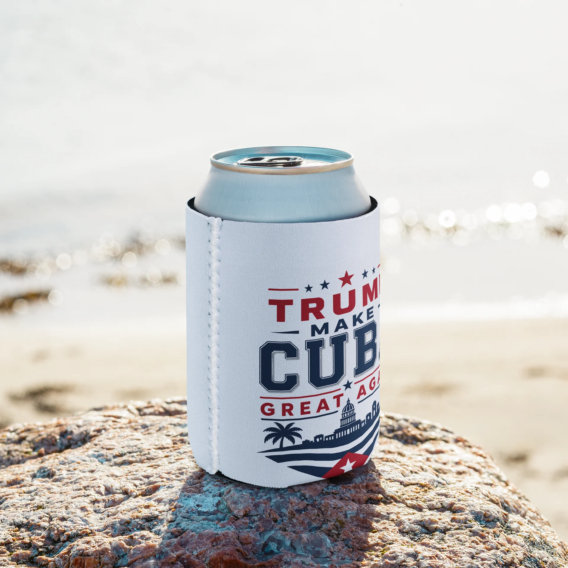 Porta Latas Blanco – Trump Make Cuba Great Again | PAC product image (8)