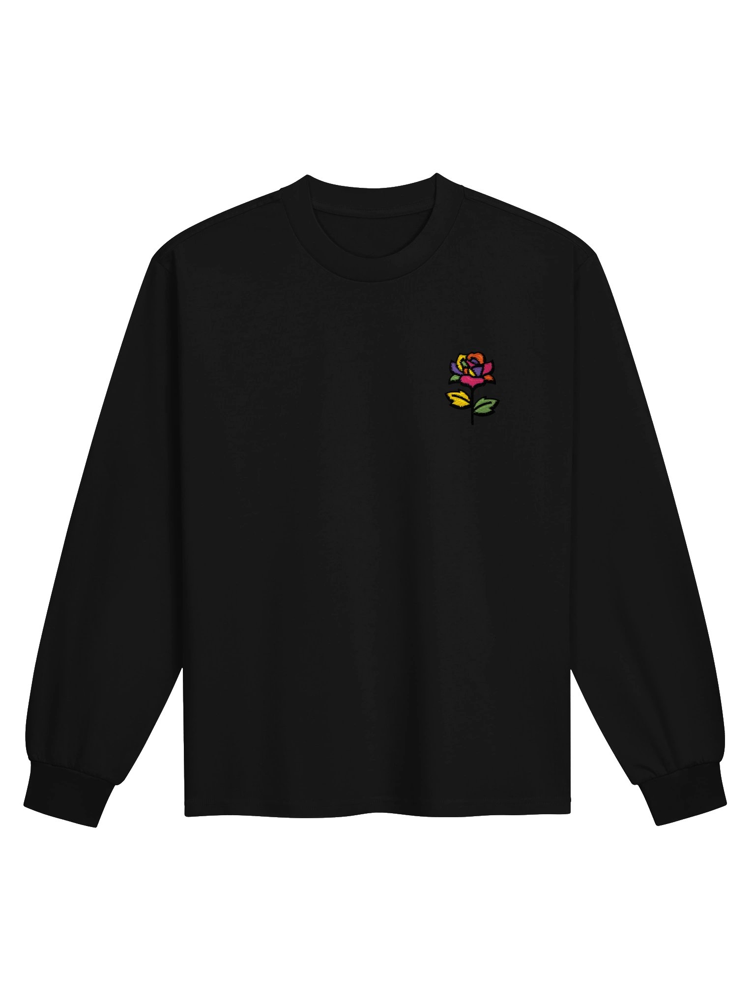 Rose Long Sleeve (Embroidered) product image (1)
