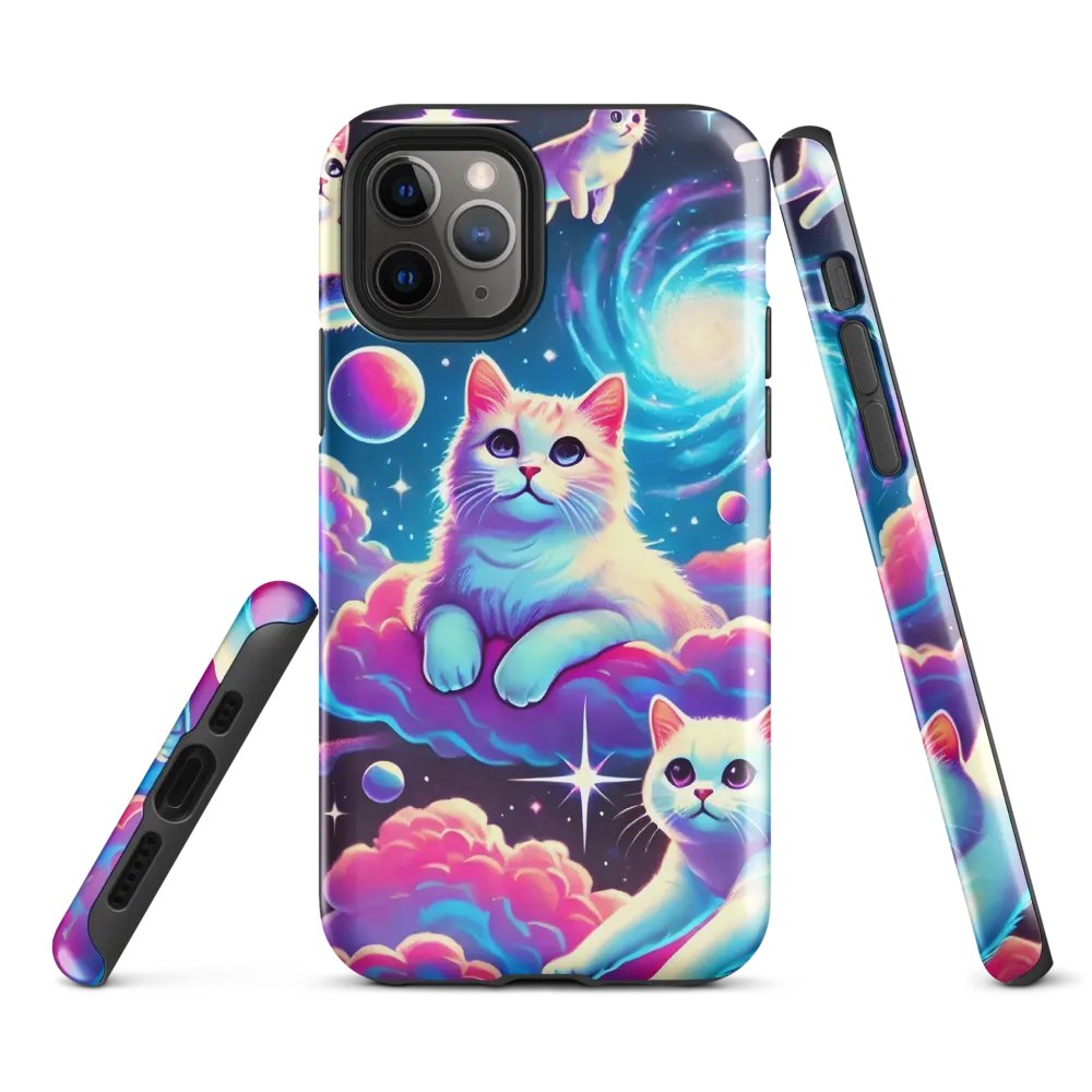 Cosmic Cat Adventure iPhone Tough Case - Galactic Feline Fantasy product image (2)