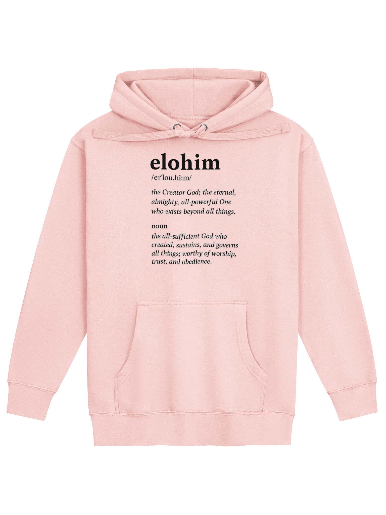 ELOHIM Graphic Hoodie | The Creator. The Almighty. The All-Sufficient God. Inspirational Streetwear product image (6)