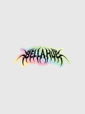 Bella Hue 'Silence' Holographic Logo Sticker! product image (1)