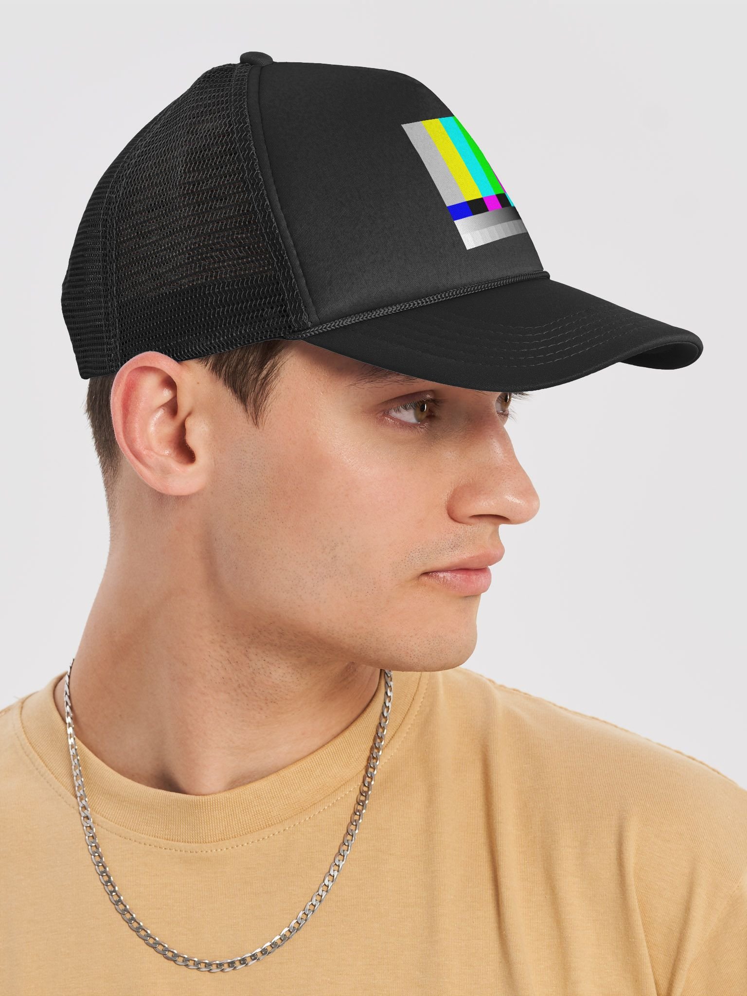Color Test Pattern / TV Bars Trucker Hat product image (6)