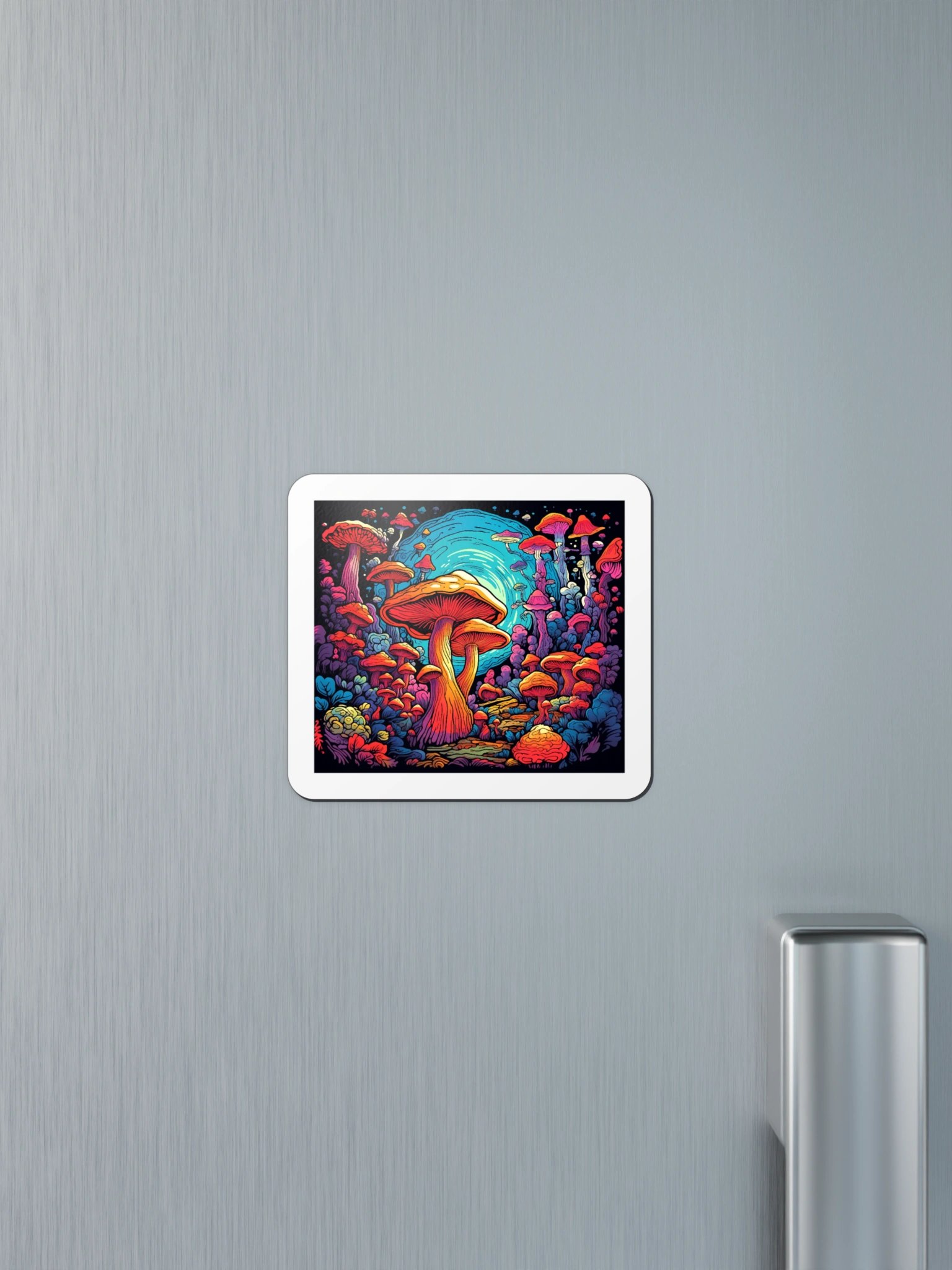 Psychedelic Mushroom Forest Magnet product image (12)