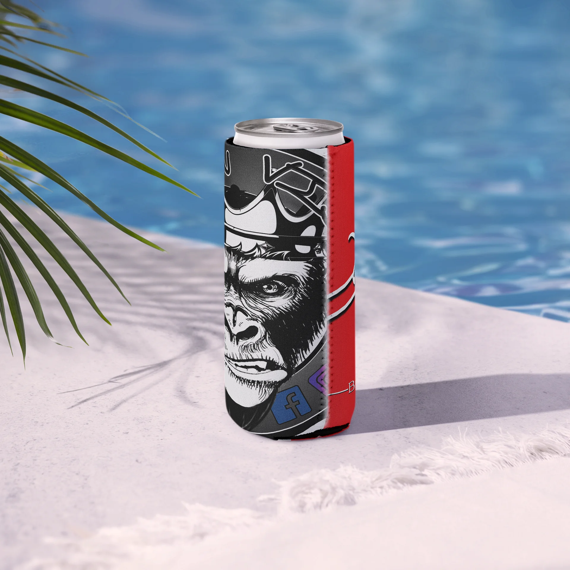 Signature 2 Gorilla Koozie - Red (slim) product image (6)