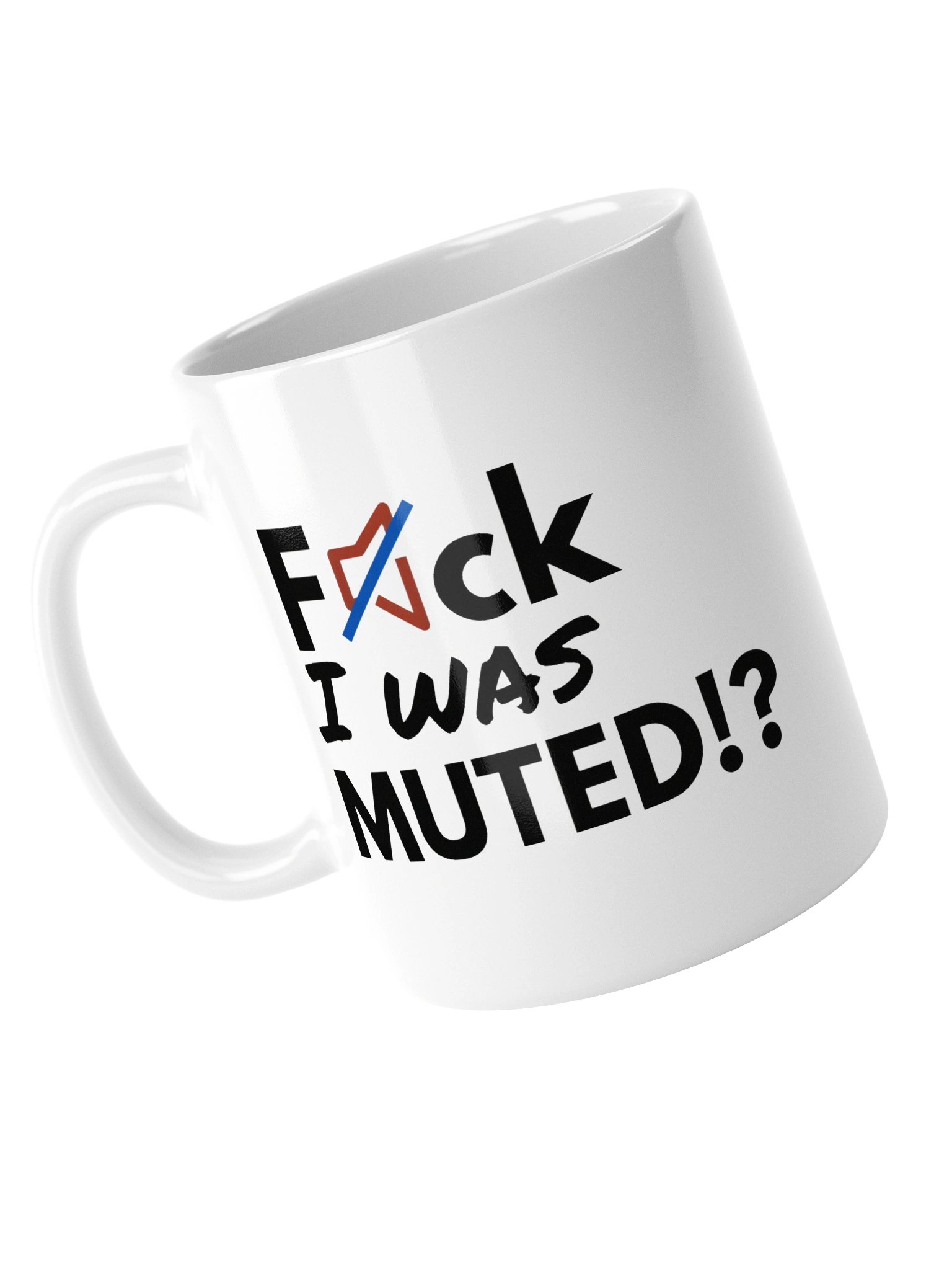 F*ck I was Muted | White Glossy mug product image (5)