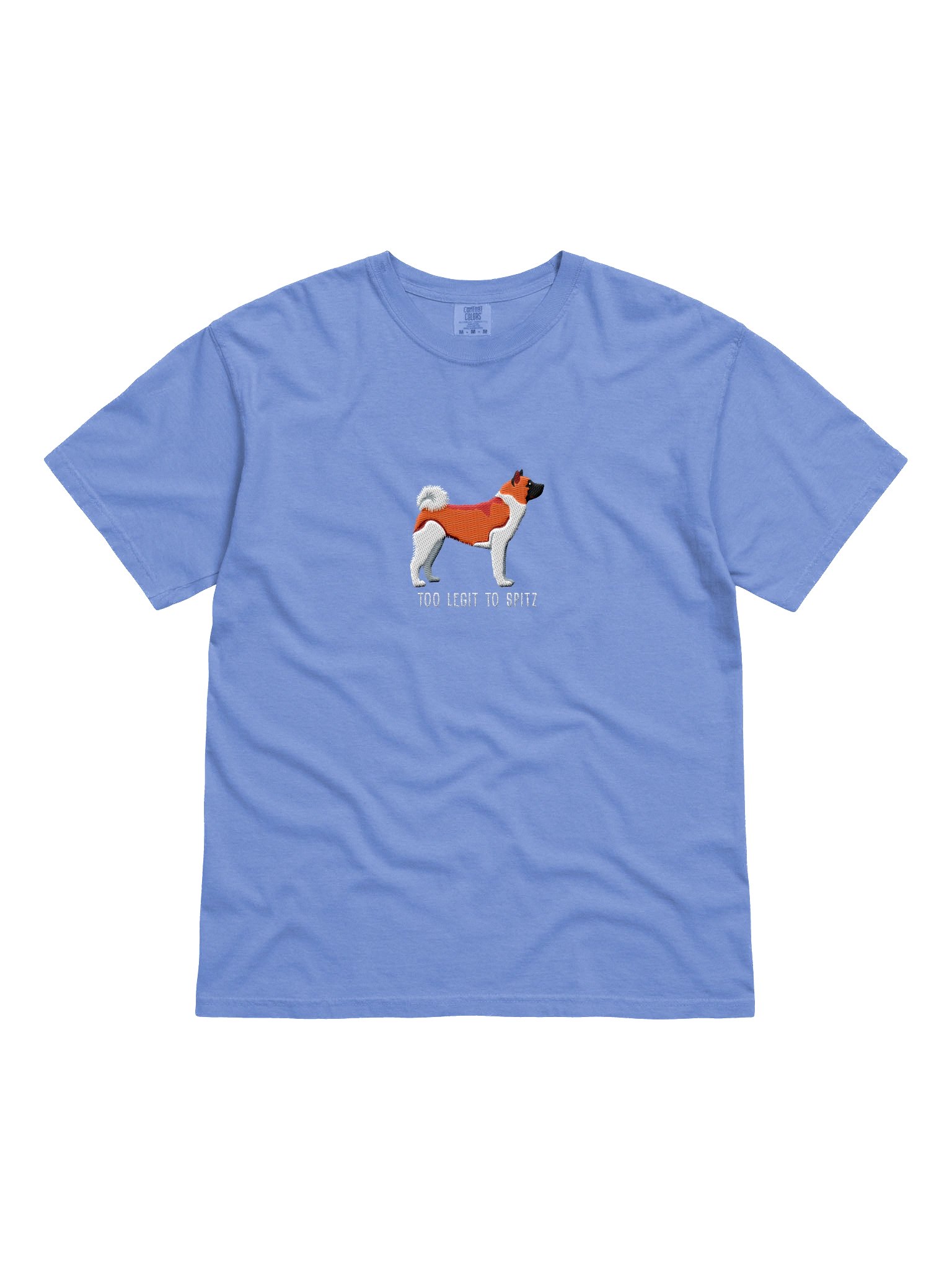 Too Legit to Spitz T-Shirt(Embroidered) of an American Akita(Red & White) product image (4)