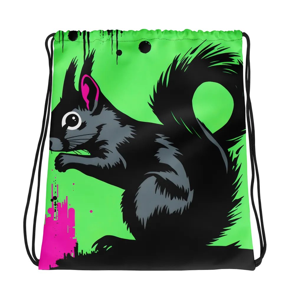 Sassy Squirrel All-Over Drawstring Bag product image (1)