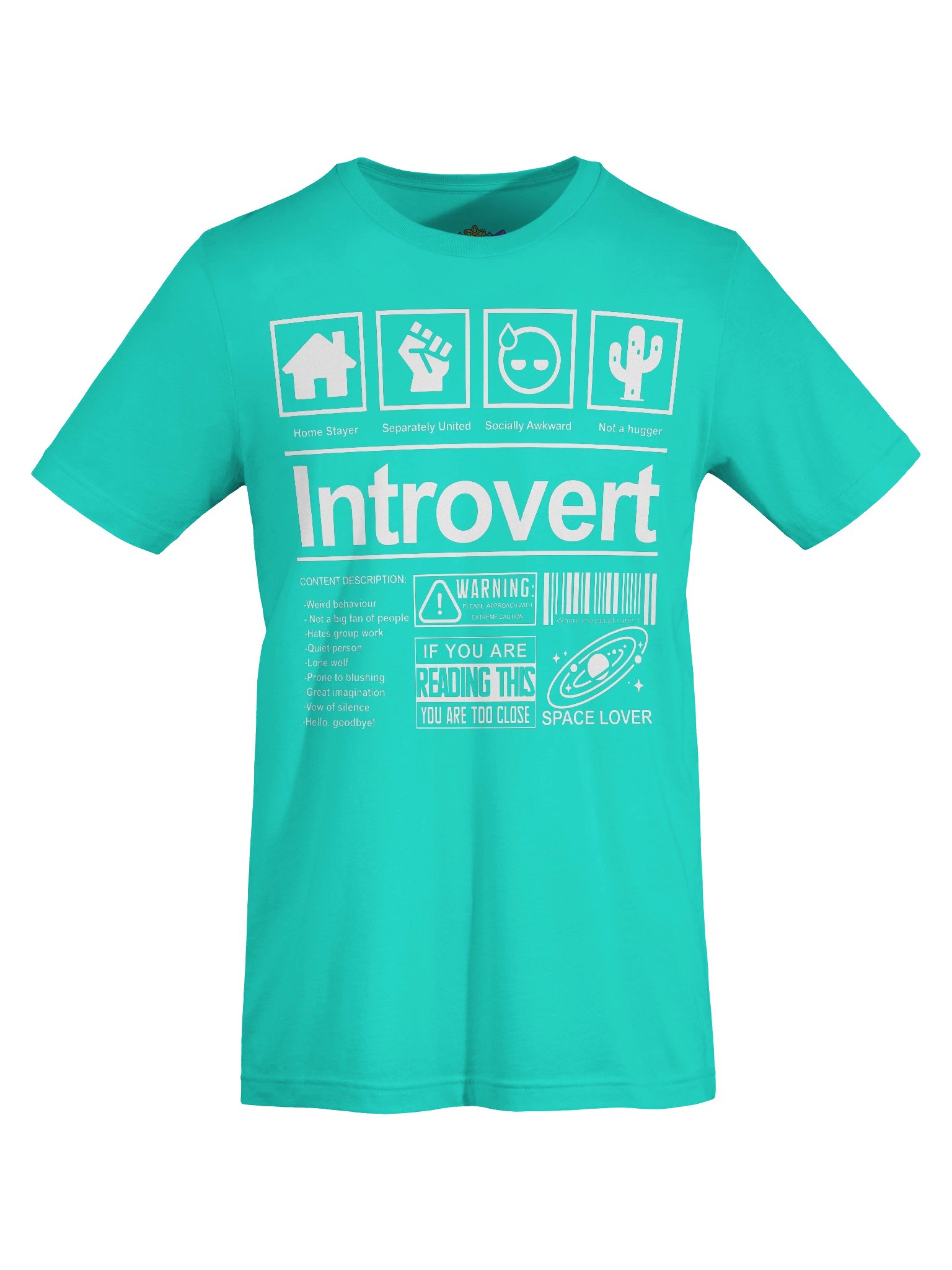 Introvert’s Warning Label Tee product image (55)